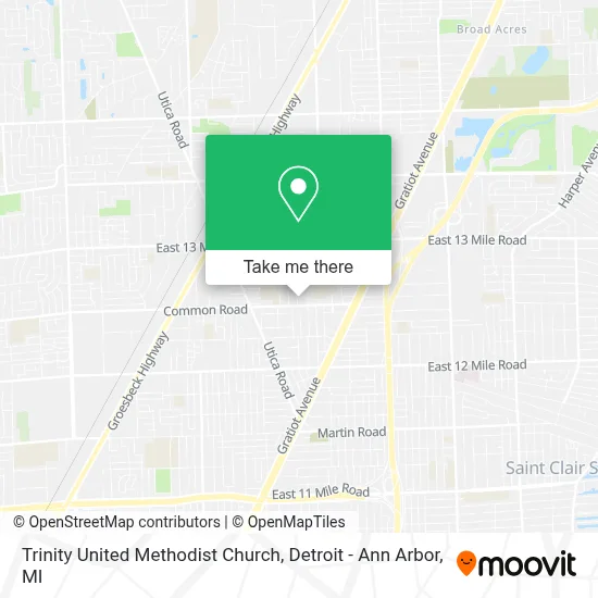 Trinity United Methodist Church map
