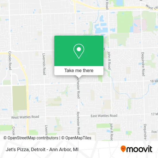 Jet's Pizza map