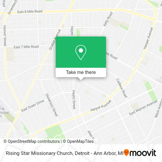 Rising Star Missionary Church map