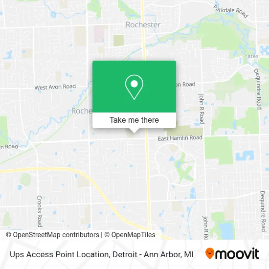 Ups Access Point Location map