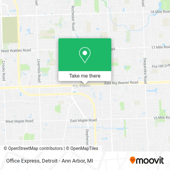 Office Express map
