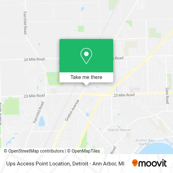 Ups Access Point Location map