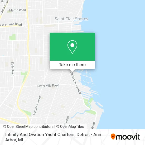 Infinity And Ovation Yacht Charters map