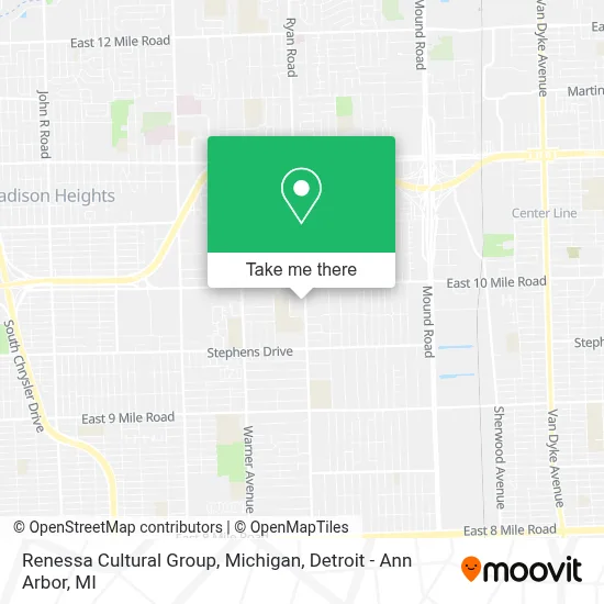 Renessa Cultural Group, Michigan map