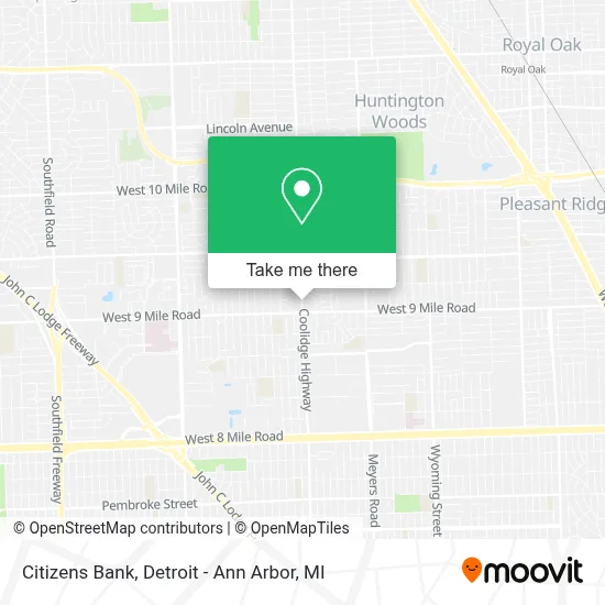 Citizens Bank map