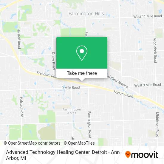 Advanced Technology Healing Center map