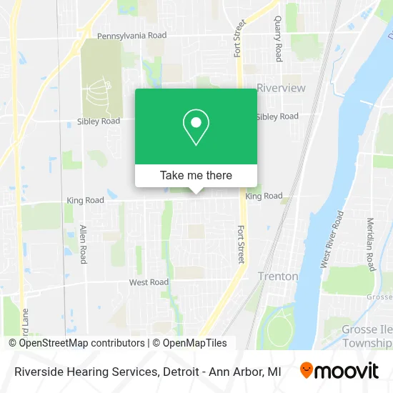 Riverside Hearing Services map