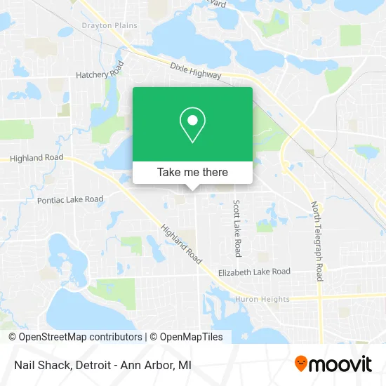 Nail Shack map