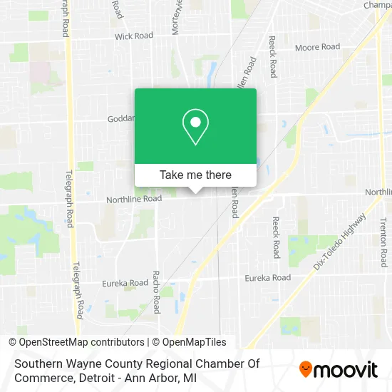 Southern Wayne County Regional Chamber Of Commerce map