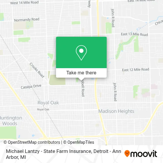 Michael Lantzy - State Farm Insurance map