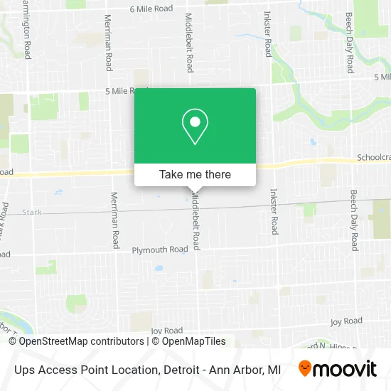Ups Access Point Location map