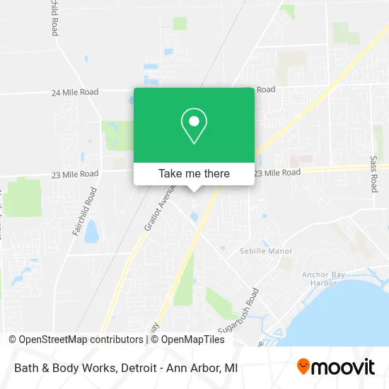 Bath & Body Works map