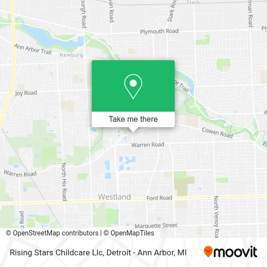 Rising Stars Childcare Llc map