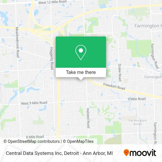Central Data Systems Inc map