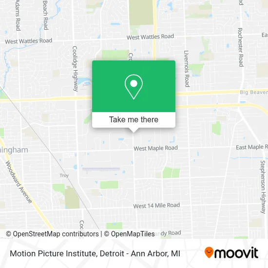 Motion Picture Institute map