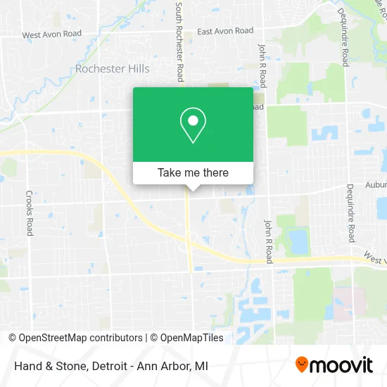 Hand & Stone map