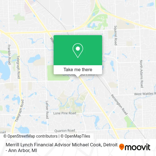 Merrill Lynch Financial Advisor Michael Cook map