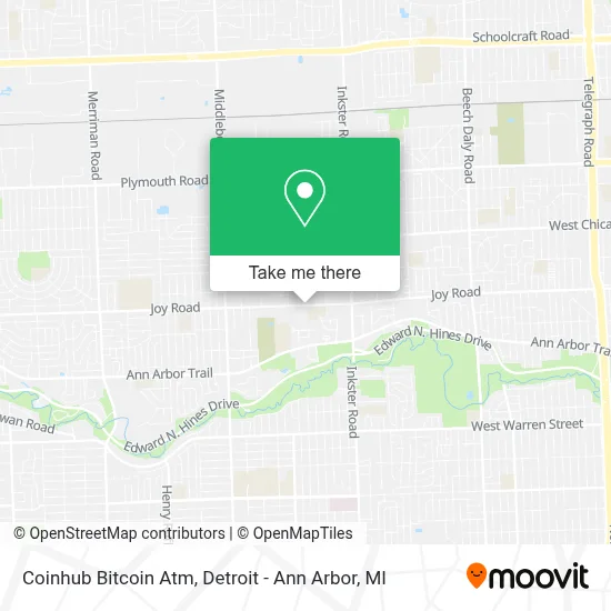 Coinhub Bitcoin Atm map