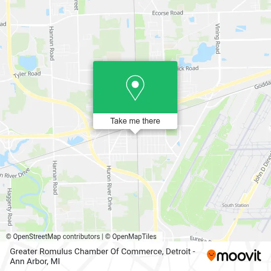 Greater Romulus Chamber Of Commerce map
