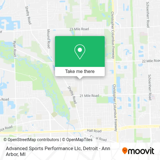 Advanced Sports Performance Llc map