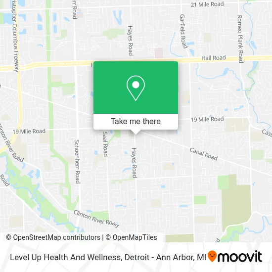 Level Up Health And Wellness map