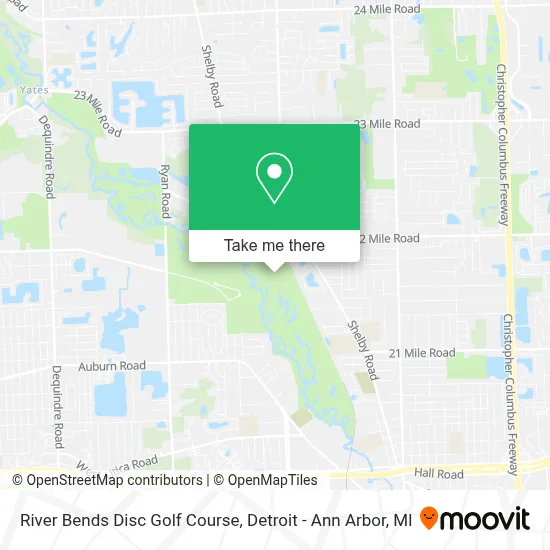 River Bends Disc Golf Course map