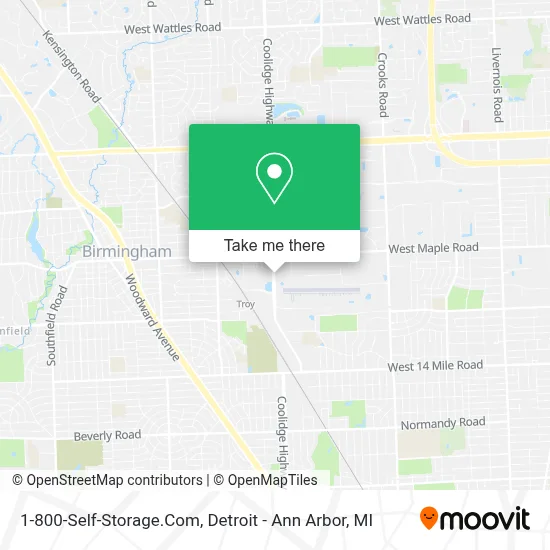 1-800-Self-Storage.Com map