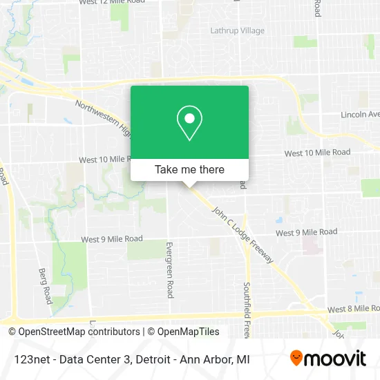 123net - Data Center 3 map
