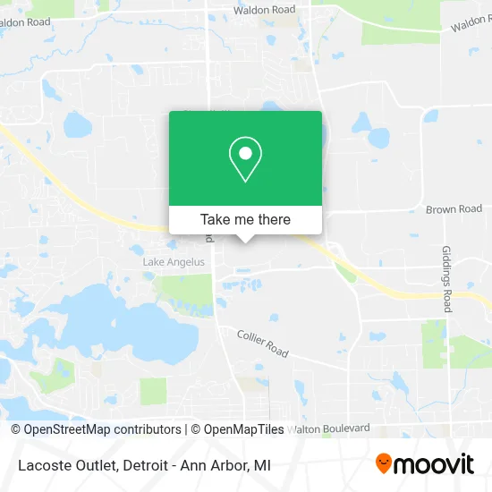 Lacoste Outlet map