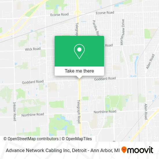 Advance Network Cabling Inc map