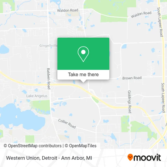 Western Union map