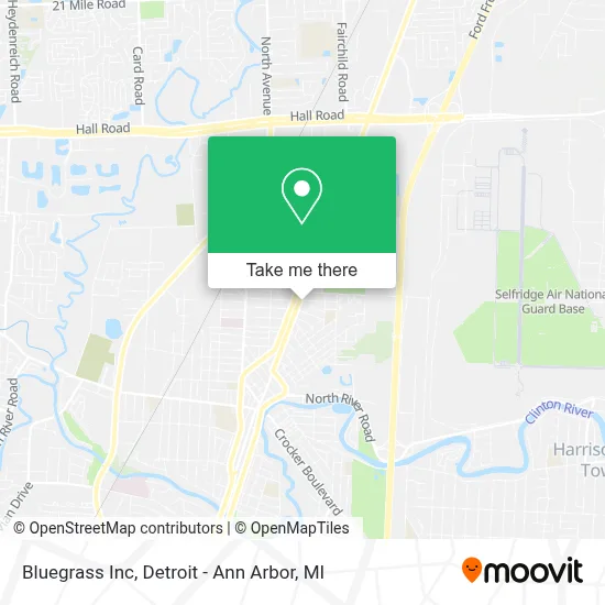 Bluegrass Inc map