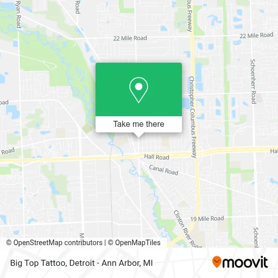 Big Top Tattoo map