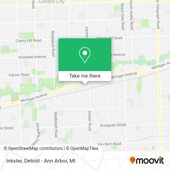 Inkster map