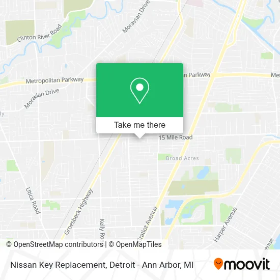 Nissan Key Replacement map