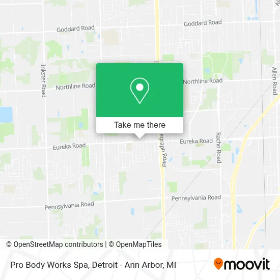 Pro Body Works Spa map