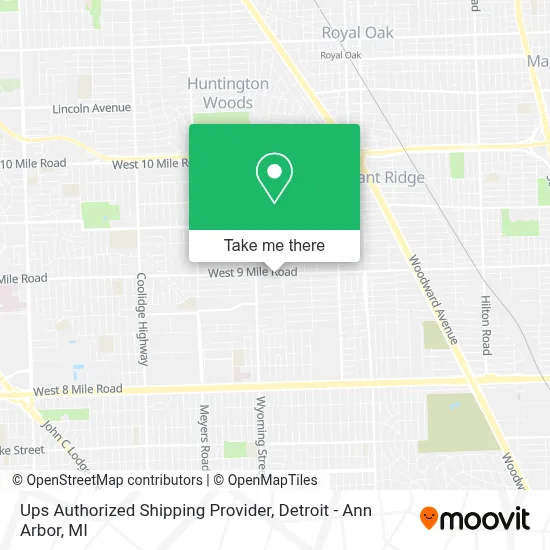 Ups Authorized Shipping Provider map