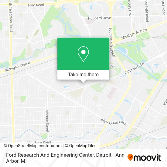 Ford Research And Engineering Center map