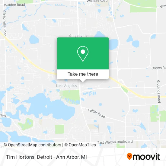 Tim Hortons map