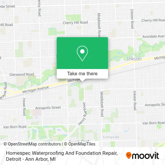 Homespec Waterproofing And Foundation Repair map