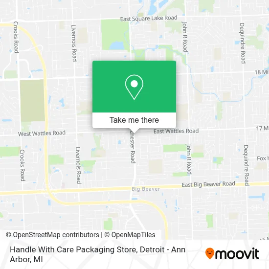 Handle With Care Packaging Store map