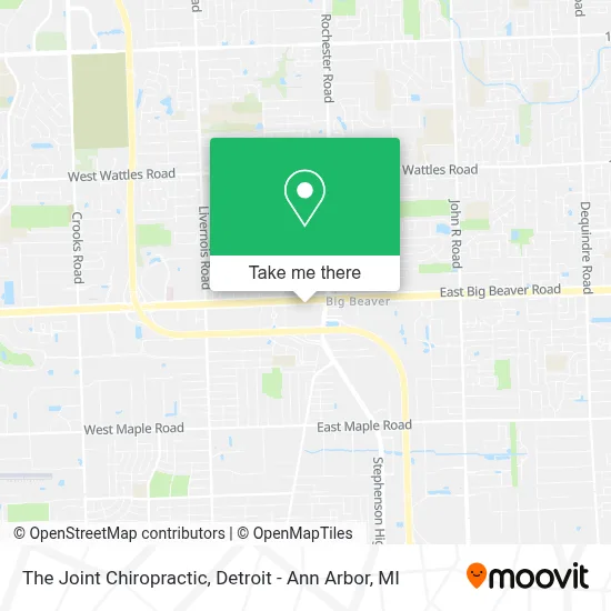The Joint Chiropractic map