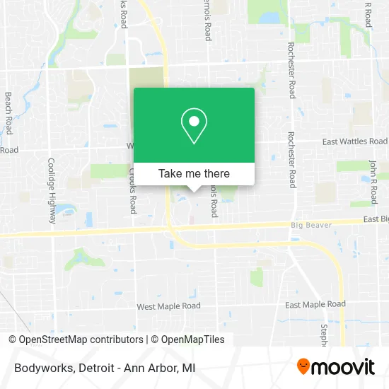 Bodyworks map