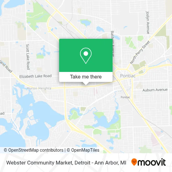 Webster Community Market map