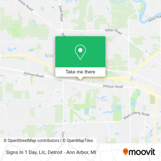 Signs In 1 Day, Llc map