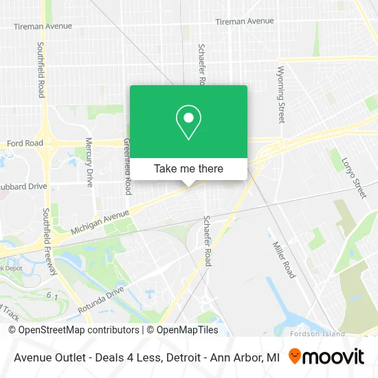 Avenue Outlet - Deals 4 Less map