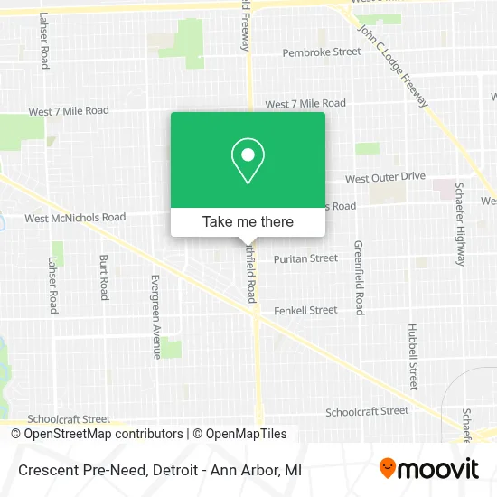 Crescent Pre-Need map
