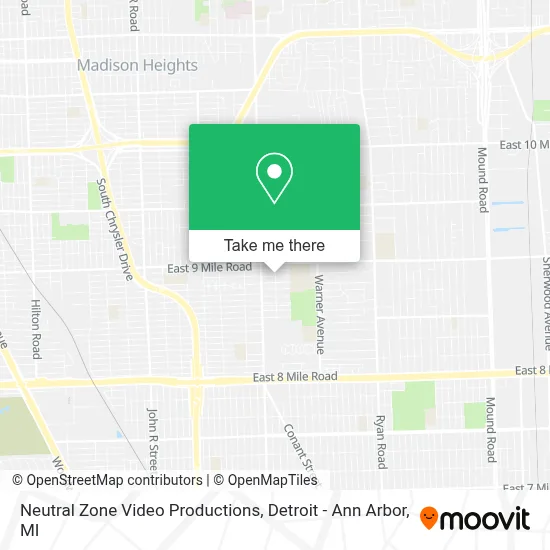 Neutral Zone Video Productions map