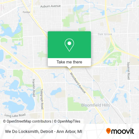 We Do Locksmith map
