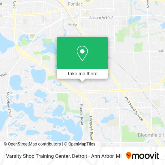 Varsity Shop Training Center map